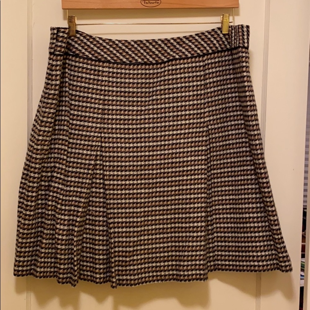 Talbots Tweed Box Pleat Skirt 20W